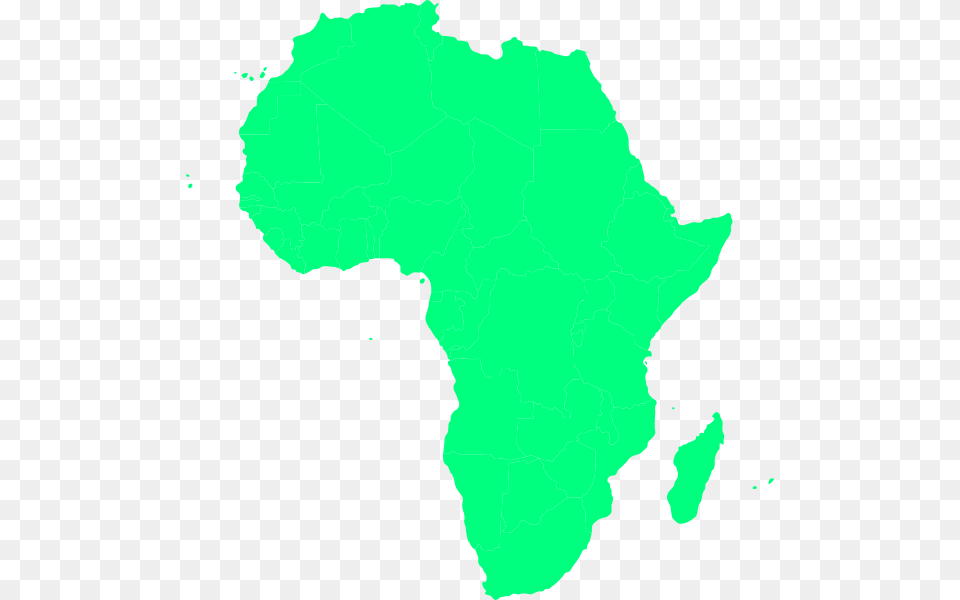 Green Africa Clip Art, Chart, Plot, Map, Atlas Free Png Download