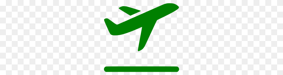 Green Airplane Takeoff Icon Png