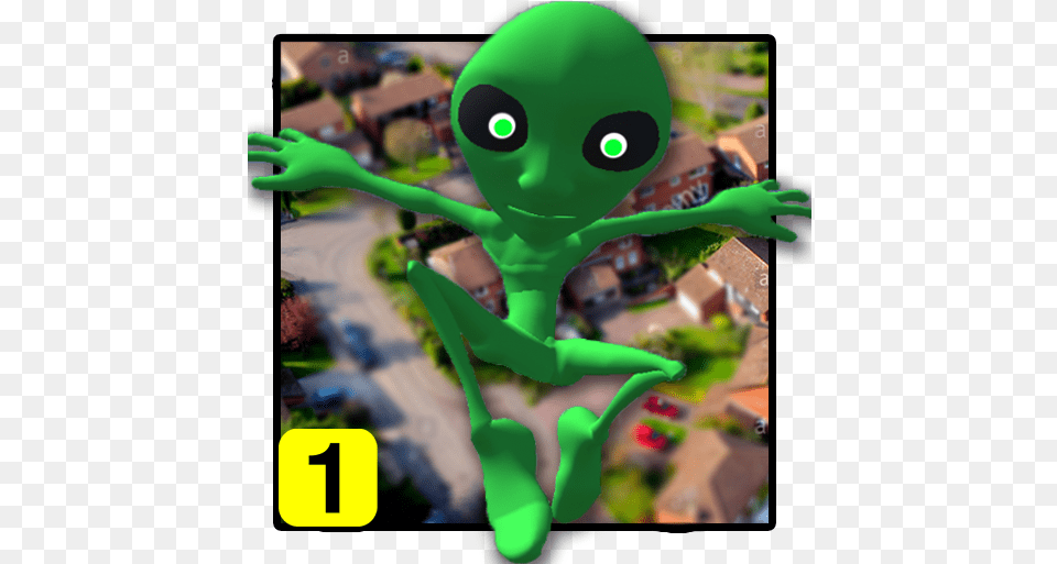 Green Alien 3d Simulator U2013 Apps No Google Play Cartoon, Baby, Person, Neighborhood, Head Png