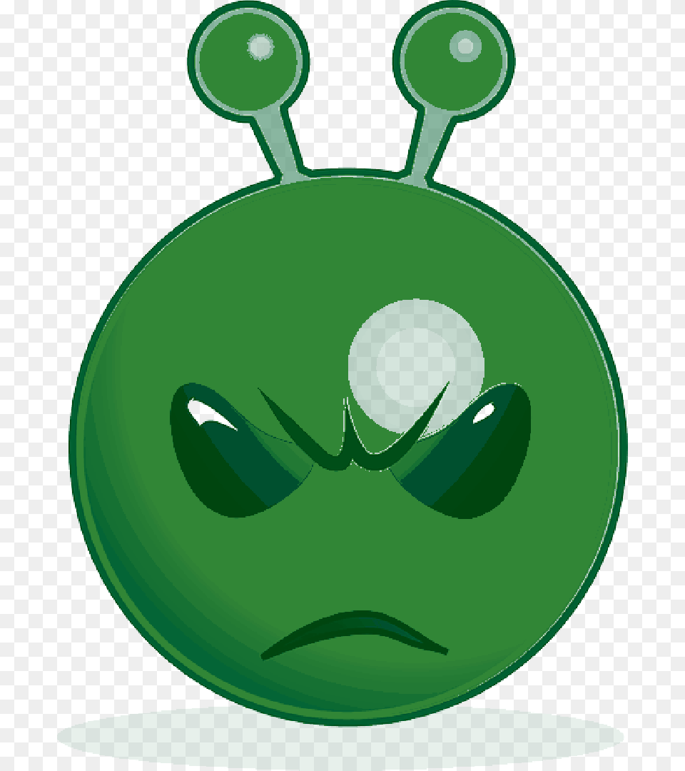 Green Alien Cartoon Smiley Unhappy Sorry For Time Waste, Accessories, Gemstone, Jade, Jewelry Free Png Download