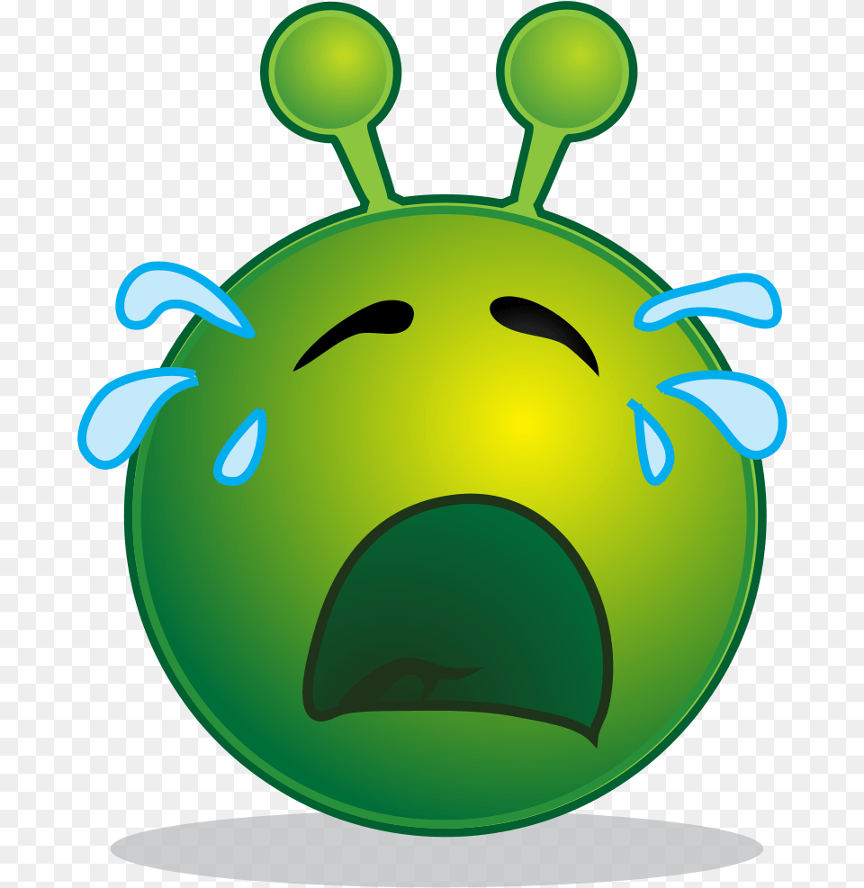 Green Alien Emoji Face, Sphere Png Image