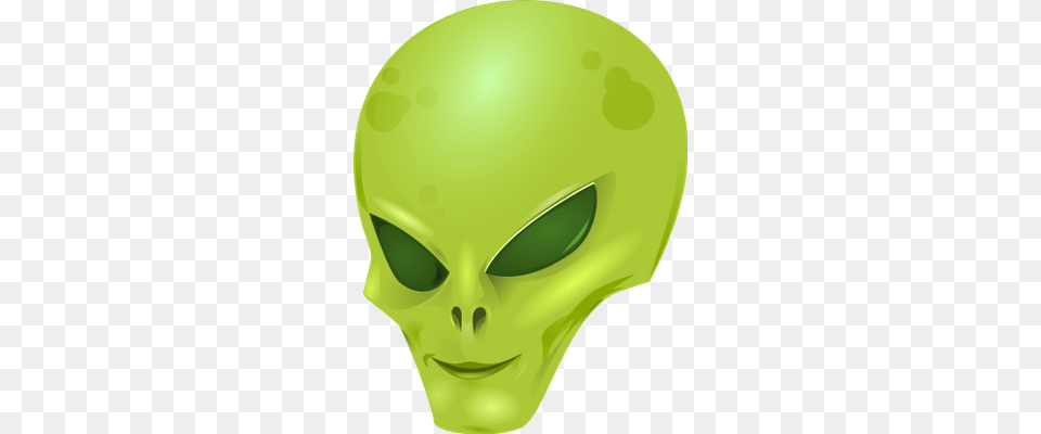 Green Alien Head Transparent, Helmet Free Png