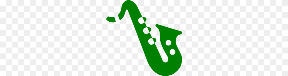 Green Alto Saxophone Icon Free Png