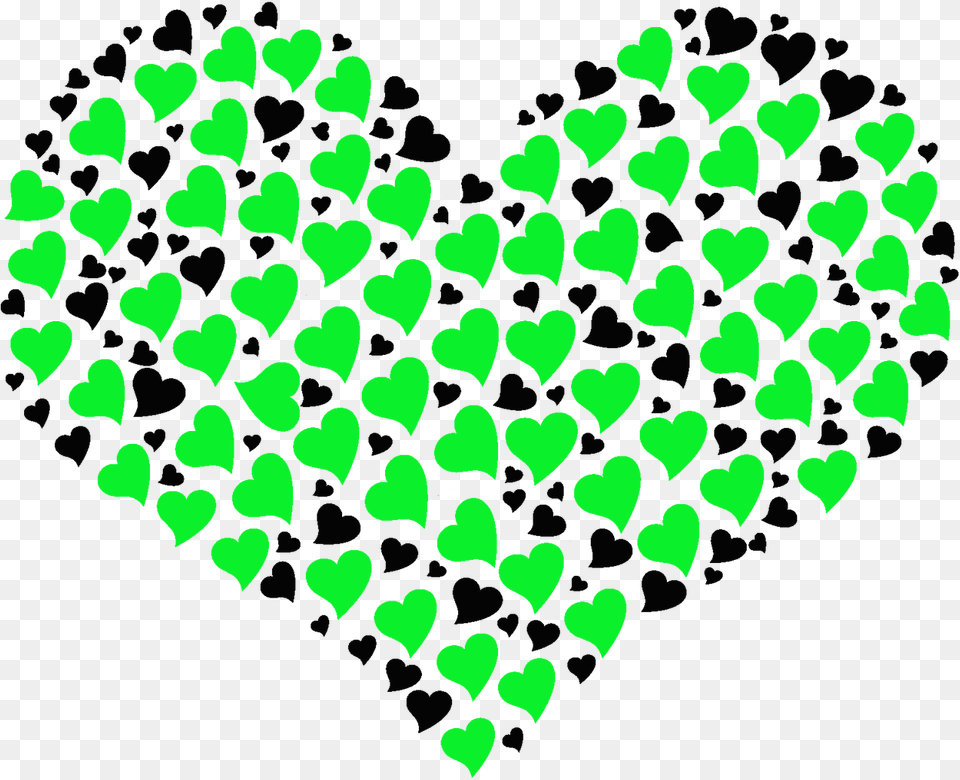 Green And Black Heart T Shirt Club Merchandise Green And Black Heart Emoji, Pattern, Symbol Png