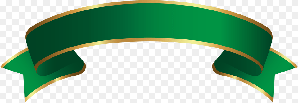 Green And Gold Ribbon Free Png