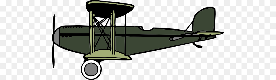 Green And Grey Biplane Large Size, Aircraft, Transportation, Vehicle, Airplane Free Png Download