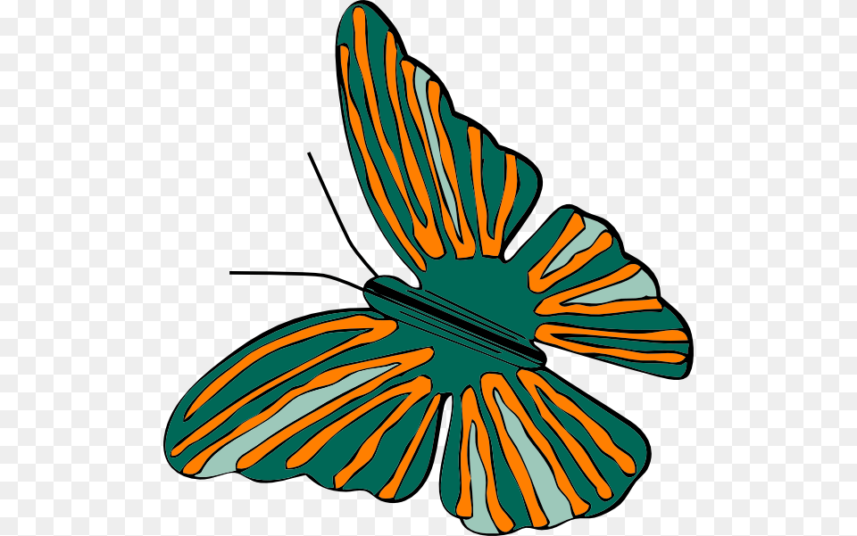 Green And Orange Butterfly Clip Art For Web, Animal, Smoke Pipe, Insect, Invertebrate Png