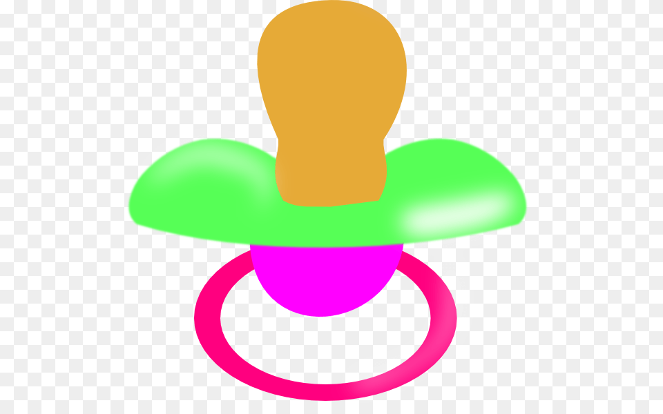 Green And Pink Pacifier Clip Art, Toy, Rattle, Nature, Outdoors Free Png Download