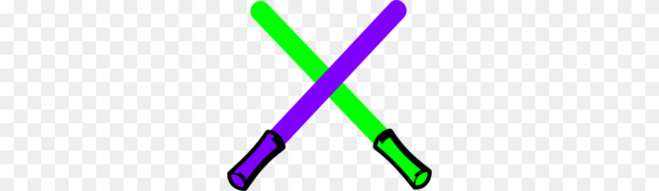 Green And Purple Light Saber Clip Art, Baseball, Baseball Bat, Sport, Blade Free Transparent Png