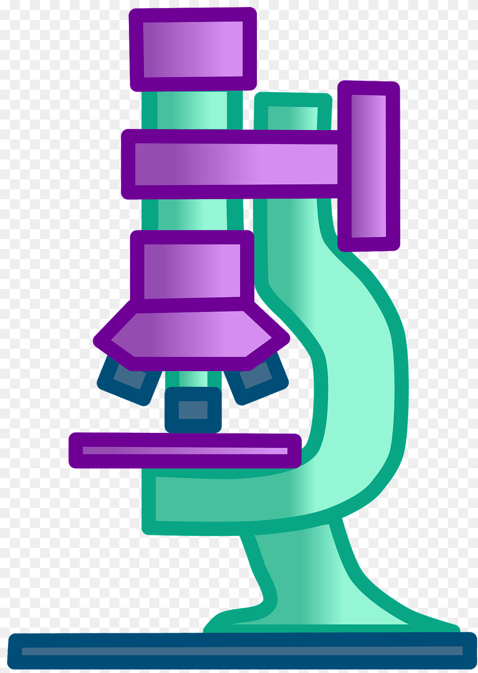 Green And Purple Microscope Clipart, Gas Pump, Machine, Pump Free Transparent Png