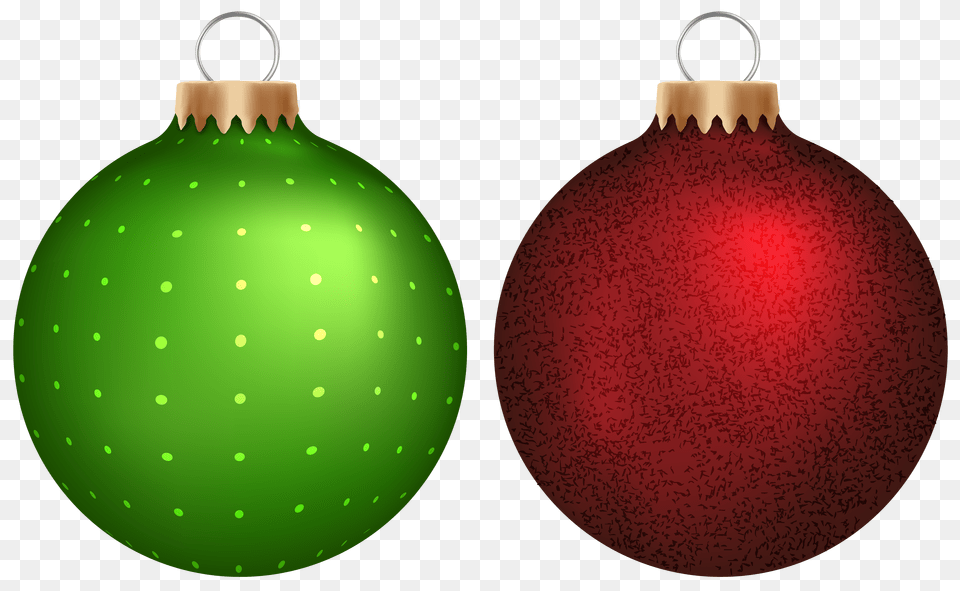 Green And Red Christmas Balls Clip Background Christmas Ornaments Clipart Free Png