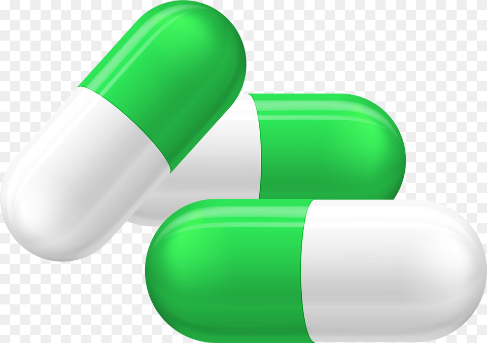 Green And White Pills Capsules Clipart Transparent Background Capsules, Capsule, Medication, Pill Png