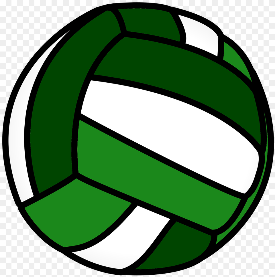 Green And White Volleyball Green Volleyball, Ball, Football, Soccer, Soccer Ball Free Png Download