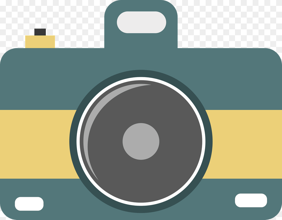 Green And Yellow Camera Clipart, Electronics Free Png Download