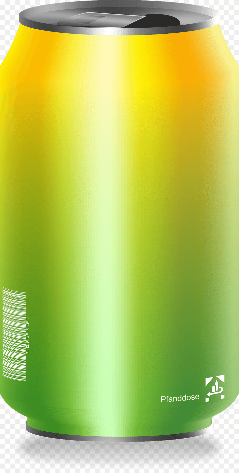 Green And Yellow Drink Can Clipart, Tin, Bottle, Shaker Png Image