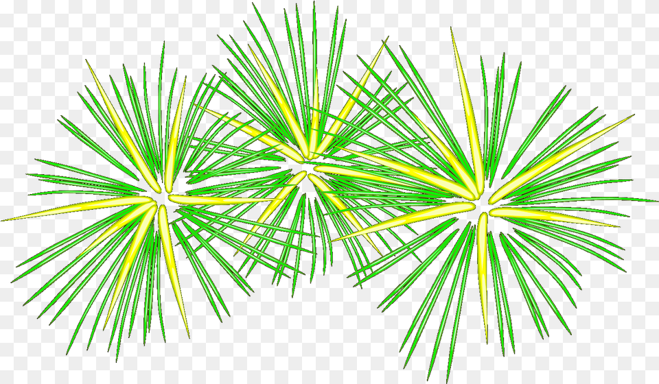 Green And Yellow Fireworks Svg Vector Fireworks Clip Art, Plant, Nature, Night, Outdoors Free Png Download
