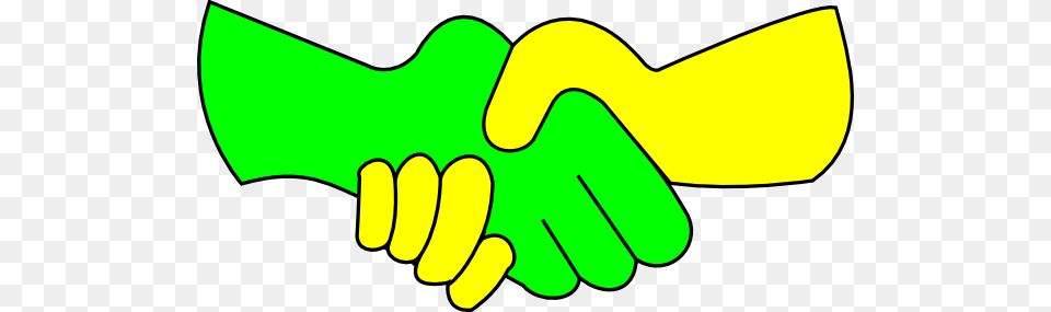 Green And Yellow Handshake Clip Arts For Web, Body Part, Hand, Person, Animal Free Png