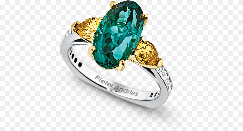 Green And Yellow Sapphire Ring, Accessories, Emerald, Gemstone, Jewelry Png Image