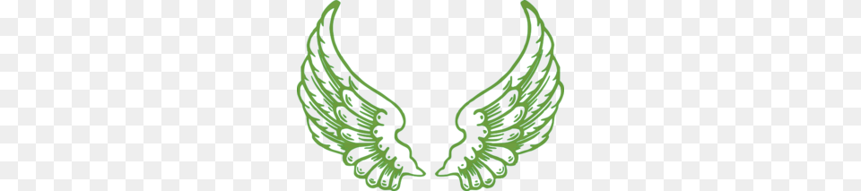 Green Angel Wings Clip Art, Accessories, Jewelry, Necklace, Earring Free Png Download