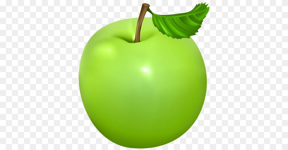 Green Apple Clip Art Image, Food, Fruit, Plant, Produce Png