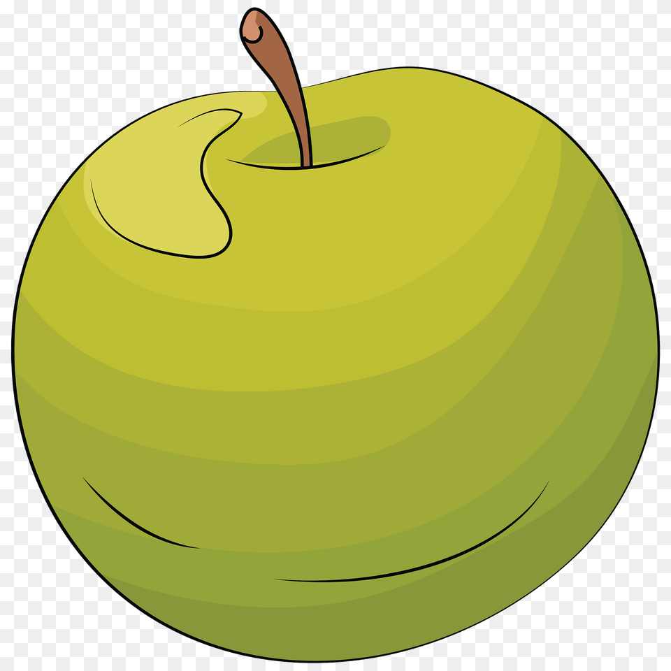 Green Apple Clipart, Food, Fruit, Plant, Produce Png