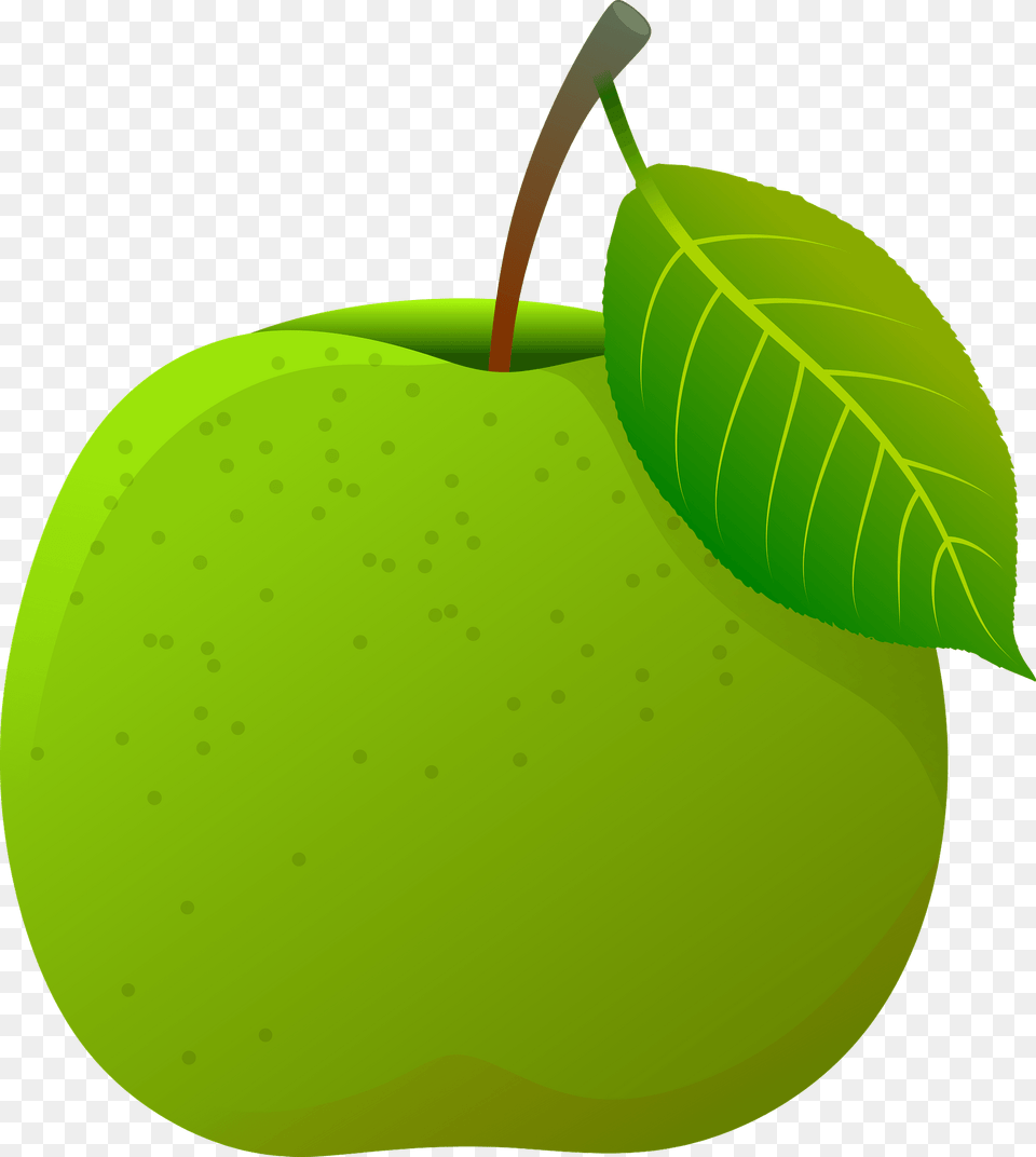 Green Apple Clipart, Food, Fruit, Plant, Produce Png