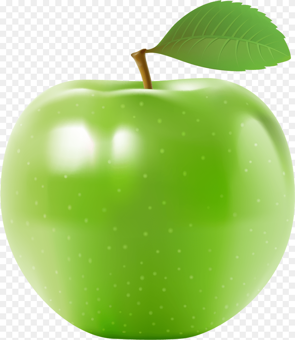 Green Apple Clipart Green Apple, Food, Fruit, Plant, Produce Free Png Download