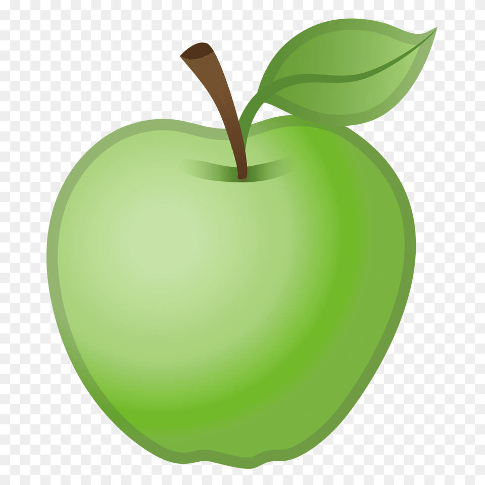 Green Apple Emoji Clipart, Food, Fruit, Plant, Produce Free Png