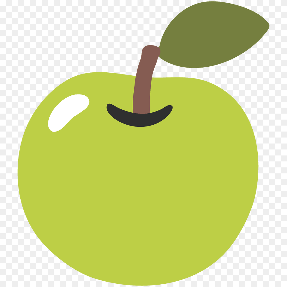 Green Apple Emoji Clipart, Plant, Produce, Fruit, Food Png
