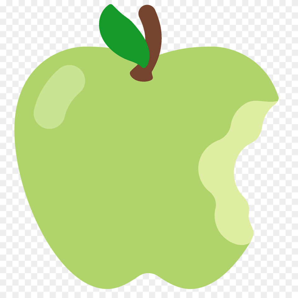 Green Apple Emoji Clipart, Food, Fruit, Plant, Produce Free Png Download