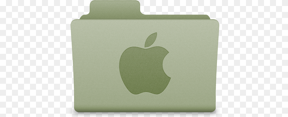 Green Apple Folder Icon Latt For Os X Icons Softiconscom Green Apple Folder, Food, Fruit, Plant, Produce Free Png
