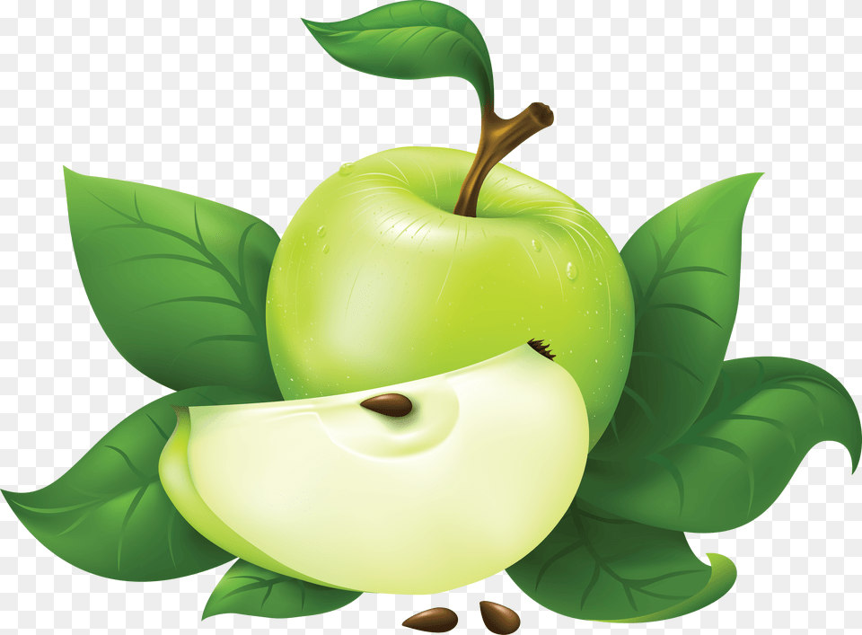 Green Apple Image, Food, Fruit, Plant, Produce Png