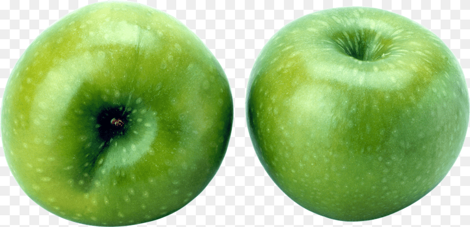 Green Apple Hq Green Apple Top, Food, Fruit, Plant, Produce Png Image