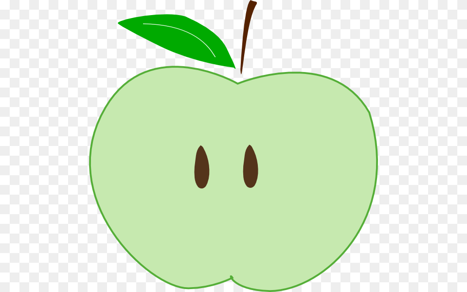 Green Apple Slice Clip Art, Food, Fruit, Plant, Produce Png