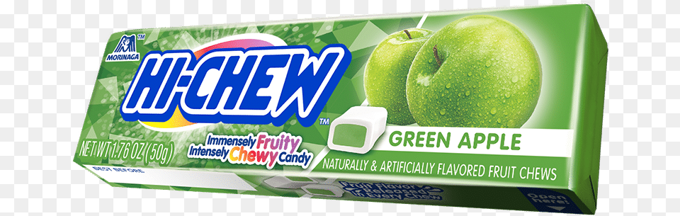 Green Apple Stick Hichew Apple Hi Chew, Gum, Food, Fruit, Plant Free Png Download