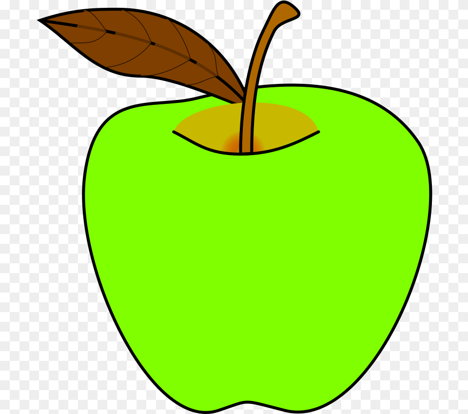 Green Apple Svg Clip Art For Web Green Apple Clipart, Plant, Produce, Fruit, Food Free Png Download