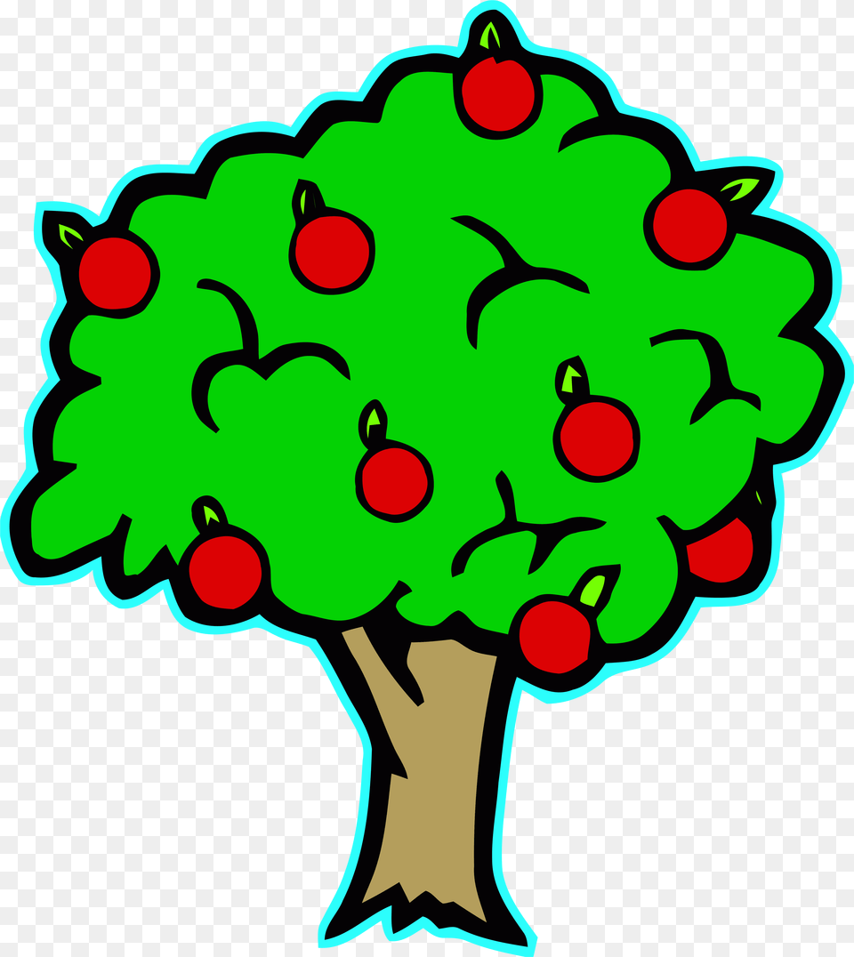 Green Apple Tree Clipart Cartoon Cute U2013 Clipartlycom Clipart Apple Tree, Art, Graphics, Plant, Dynamite Png
