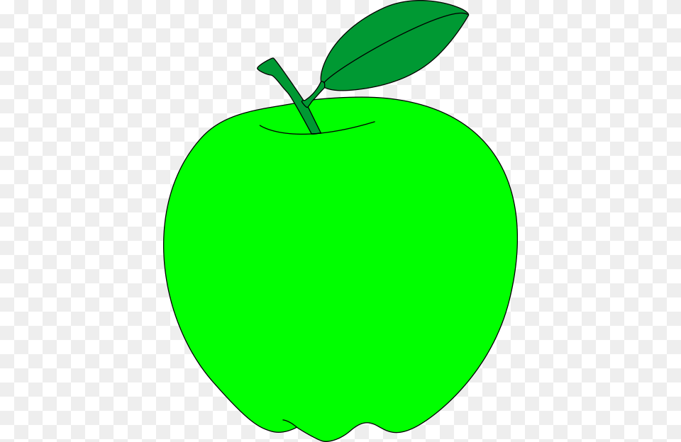 Green Apple With Green Leaf Vector Clipart Clipart Apple Green, Food, Fruit, Plant, Produce Free Png