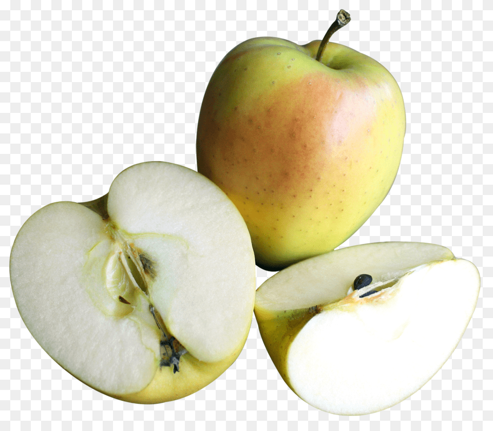 Green Apple With Slices Image, Food, Fruit, Plant, Produce Free Png