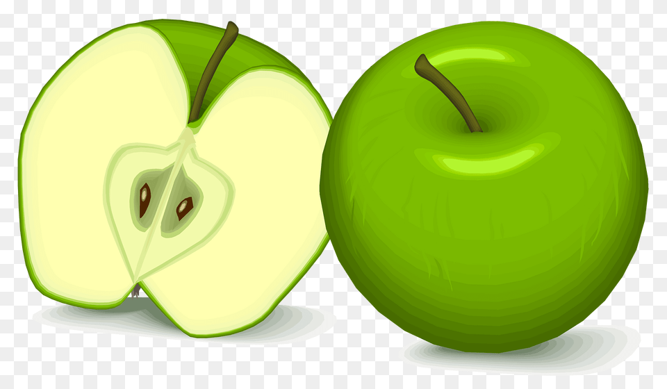 Green Apples Clipart, Apple, Food, Fruit, Plant Png Image