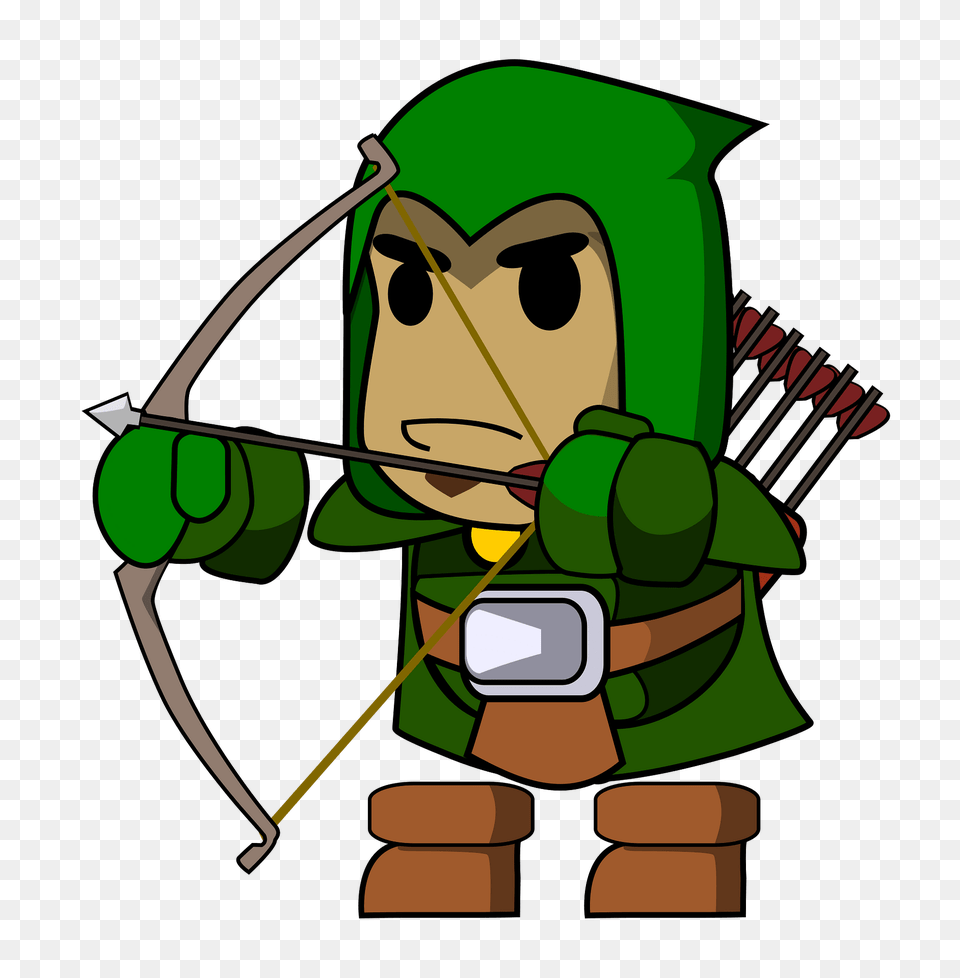 Green Archer Clipart, Weapon, Archery, Bow, Sport Free Png