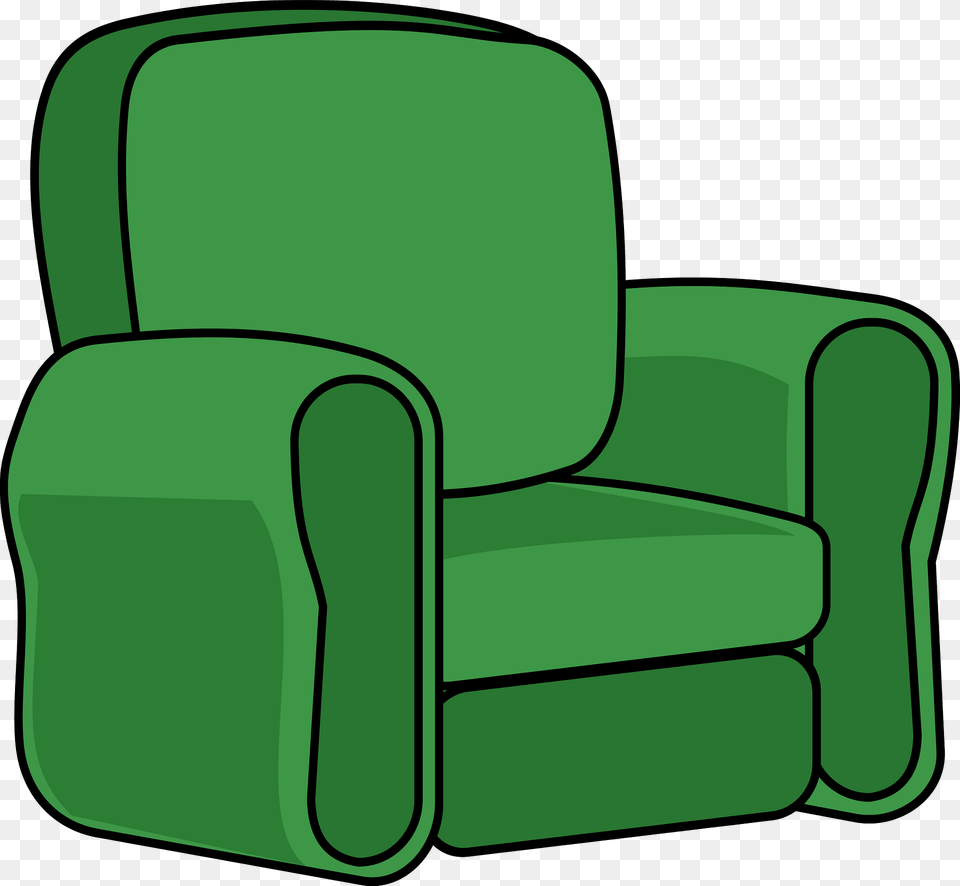 Green Armchair Clipart, Chair, Furniture, Device, Grass Free Png Download