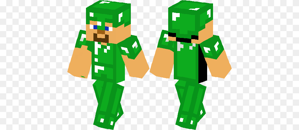 Green Armor Steve Minecraft, Person Png Image