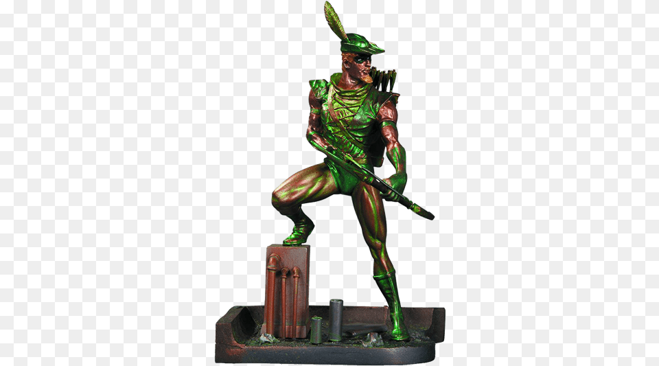 Green Arrow, Bronze, Figurine, Adult, Male Png