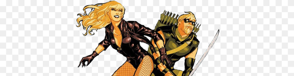 Green Arrow And Black Canary Green Arrow Black Canary, Book, Comics, Publication, Adult Png