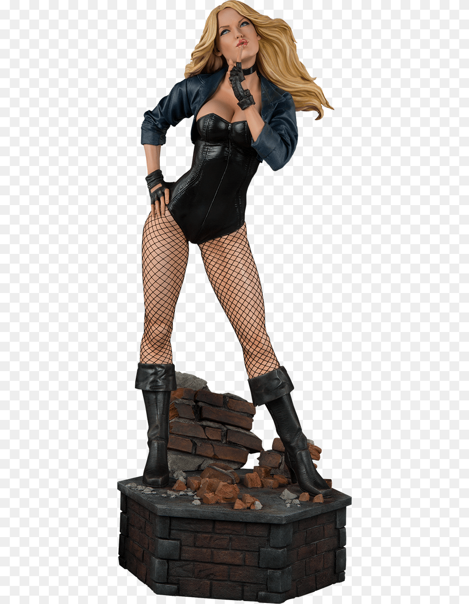 Green Arrow Black Canary Statue, Clothing, Shoe, Photography, Footwear Free Png