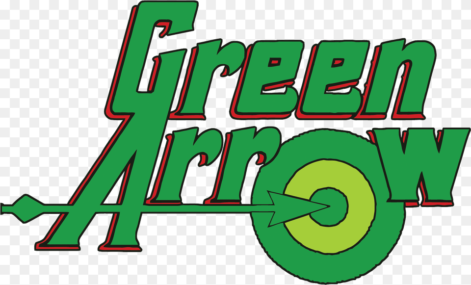 Green Arrow Comic Logo Image Green Arrow Transparent Logo, Text, Bulldozer, Machine Png