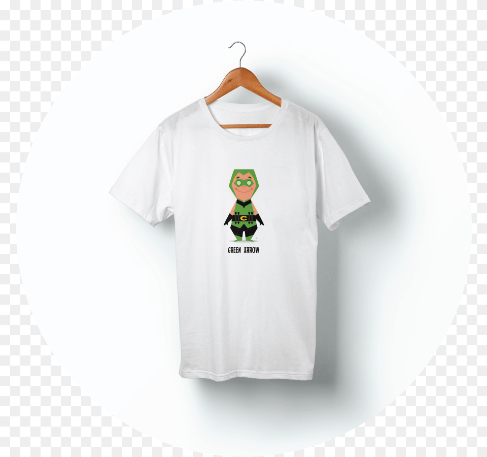 Green Arrow Comic Tshirt Original Size White Balenciaga T Shirt, Clothing, T-shirt Png Image
