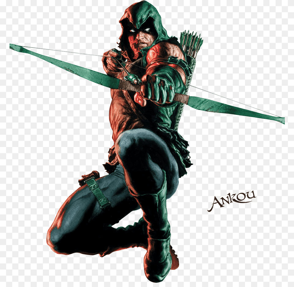 Green Arrow Dc Comics Arqueiro Verde Green Arrow Brightest Day, Archer, Archery, Bow, Weapon Png