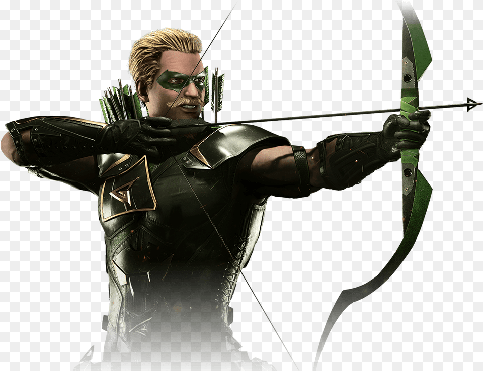 Green Arrow Dc Injustice Green Arrow, Weapon, Archer, Archery, Bow Png